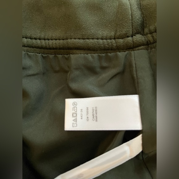 Loft Faux Suede Forest Green Straight Skirt, Size 4 - Picture 4 of 4